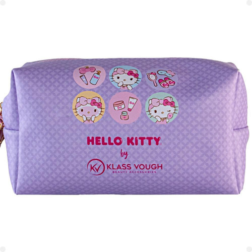 Necessaire Hello Kitty Klass Vough Estampada Lilás Kchk-04l