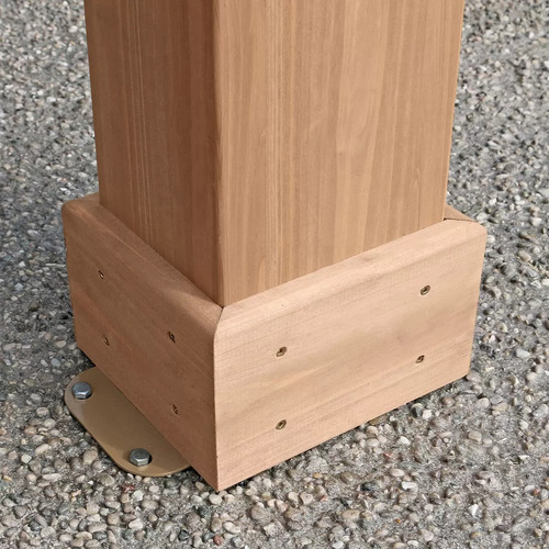 Gazebo Pérgola De Madera C/techo De Aluminio