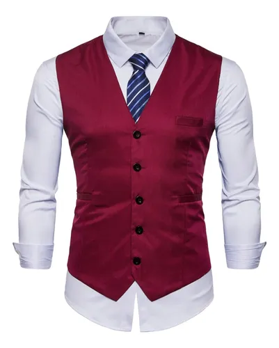 Chaleco rojo hombre de vestir sale