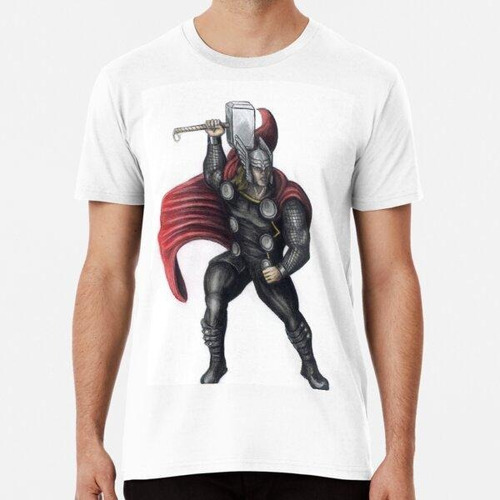 Remera Dios Vikingo Del Trueno Algodon Premium