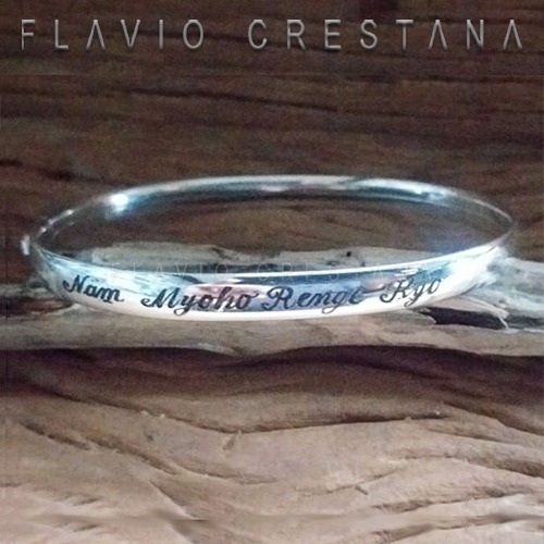 Bracelete Com Gravação 6mm X 20cm, Prata 925 - 121900265-1