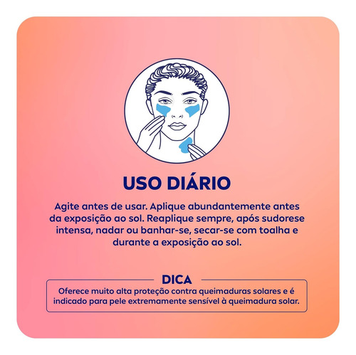 Nivea Sun Protetor Tripla Proteção Loção Antiacne Fps50 40ml