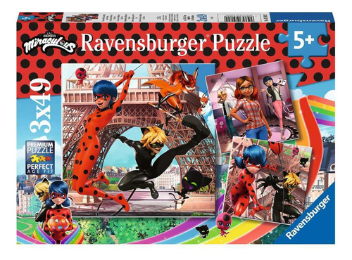 Histórias Milagrosas De Ladybug Cat Noir De Ravensburger 3 X