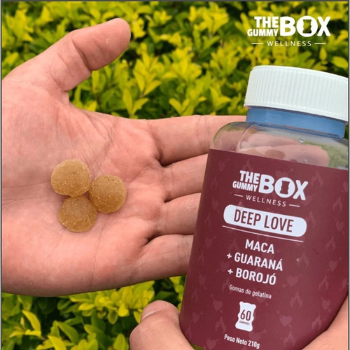 Imagen 2 de 4 de The Gummy Box Deep Love Maca+ Guaraná + Borojo