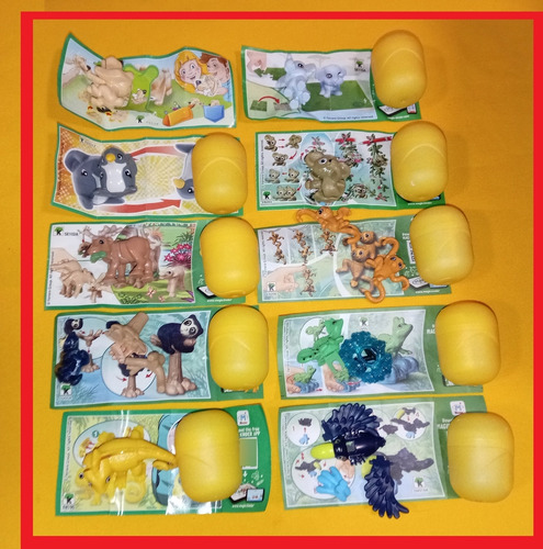 Kinder Sorpresa Natoons Lote 20 Figuras Foca Delfin Tortuga (Usado)