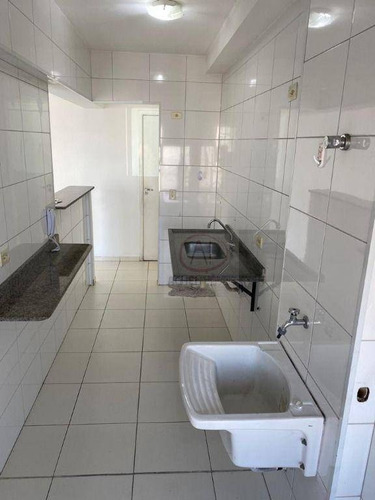 Imagem 10 de 11 de Apartamento Com 2 Dormitórios, Sala Com Sacada, Prédio Com Lazer, 1 Vaga À Venda, 69 M² Por R$ 520.000 - Encruzilhada - Santos/sp - Ap10899