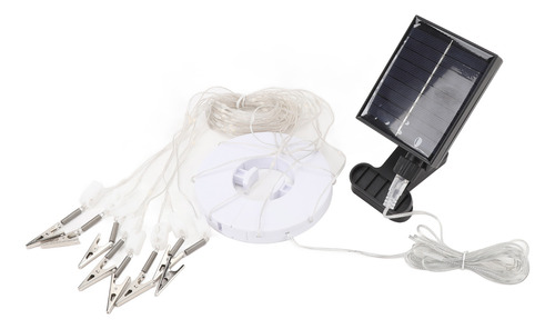 Cadena Solar Con Control Remoto, Clip Para Paraguas, Carga U