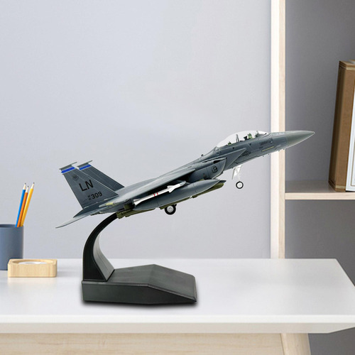 1/100 F15e Fighter Diecast Modelo Alto Detallado Niños