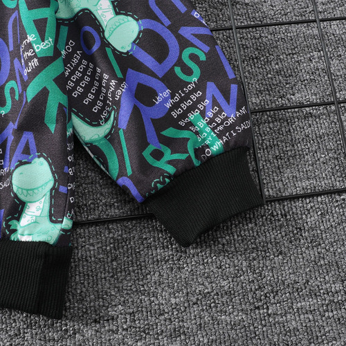 Conjunto De Sudadera Con Estampado De Dinosaurios Para Niños