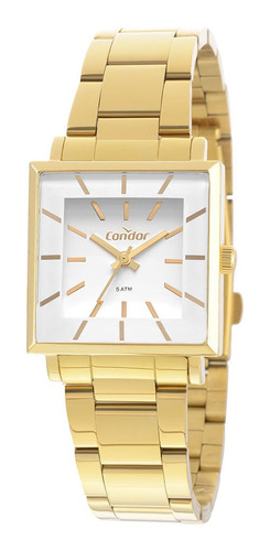 Relógio Condor Feminino Bracelete Dourado Co2035exm/k4b Fundo Branco