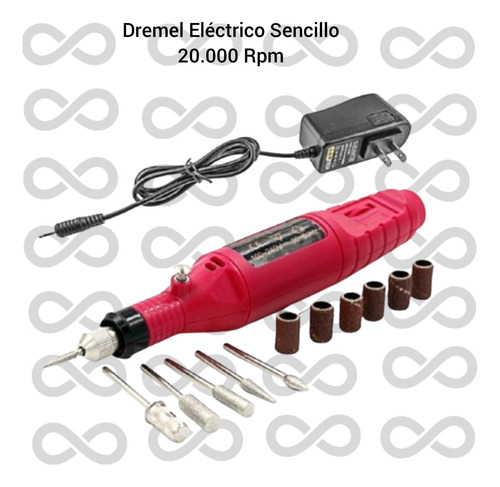 Dremel Sencillo Eléctrico Para Manicure Uñas 20.000rpm