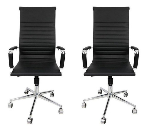 Cadeira de escritório Tutto Home CEL-KIT-2-V ergonômica preta