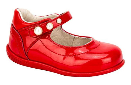 Bota Escolar Casual Zapatos Chabelo Rojo Para Niña 339d