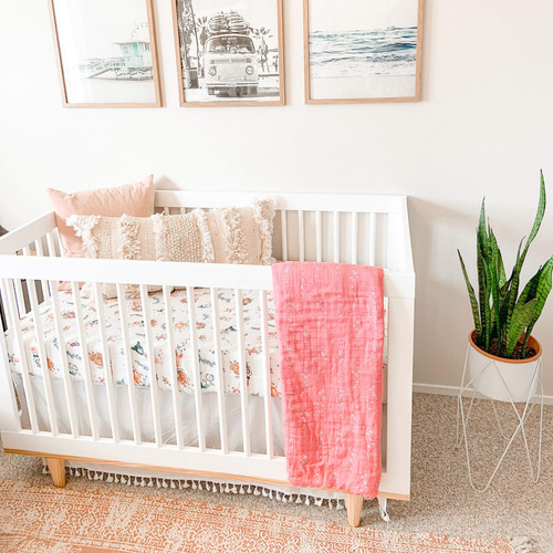 Bebe Au Lait Oh So Soft Muslin Swaddle Blanket Set, Surf & S