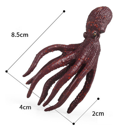 2 Paquete De 2-4 Figuras De Calamar, Modelo De 2 Piezas