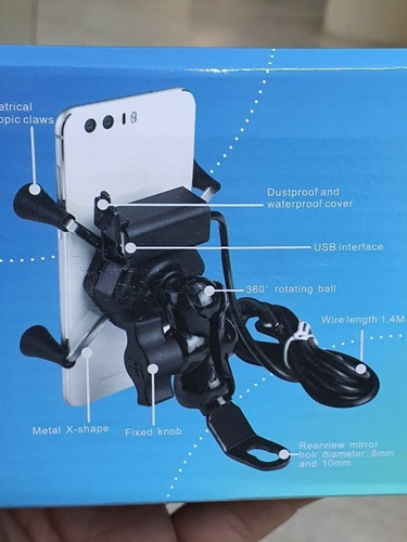 Suporte De Celular Com Carregador Universal Para Moto