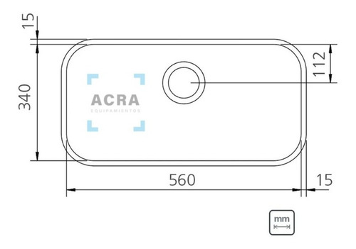 Imagen 2 de 3 de Pileta, Bacha, Simple Tramontina Cocina Acra