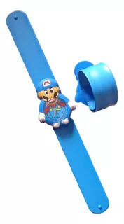 Reloj Pulsera Mario Bros Función Análogo Agujas Slap Niños