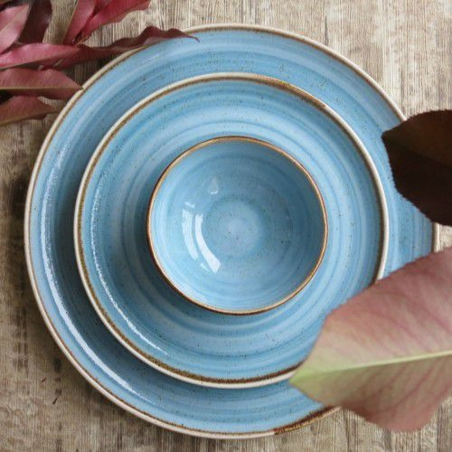 Prato Raso Artisan Coupe Corona 24cm Azul