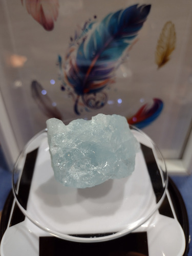 Piedra Natural Aguamarina( Calidad Superior 80 Grs, 6 Cm)