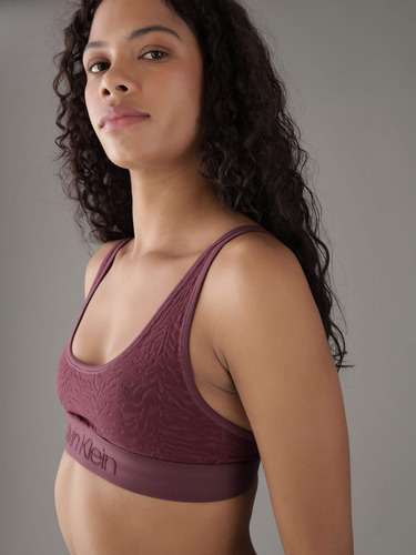 Bralette Color Morado Calvin Klein Intrinsic De Mujer