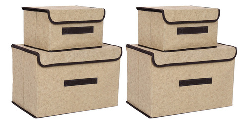 4 Cajas De Almacenamiento Plegables No Tejidas A Prueba De P