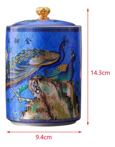 Contenedor De Almacenamiento De Té, Bote De Té De Azul