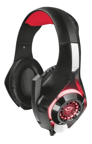 Headset Gamer Trust Gxt 313 Nero Led Vermelho T21601