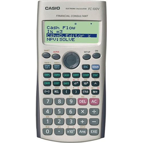 Calculadora Financiera Casio Fc-100v S! Color Beige