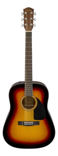 Guitarra acústica Fender Classic Design CD-60 DREAD V3 DS para diestros sunburst poliuretano brillante