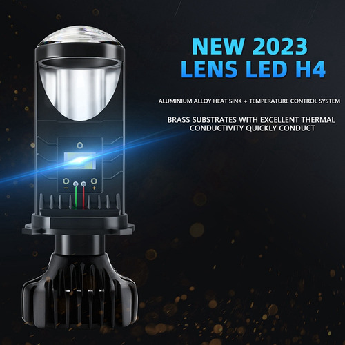 Lente De Projetor H4 Bi-led 20000lm 80w Automóveis Bulb