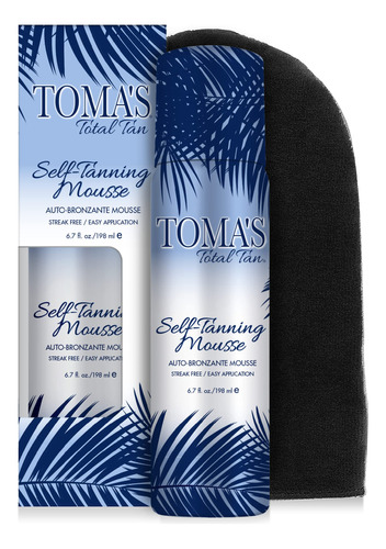 Toma's Total Tan Mousse - Bronceador Instantaneo Sin Sol, Au