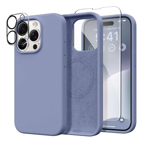 comprar Capa Capinha Luxo Silicone Para iPhone Magsafe + Pelicula 3d