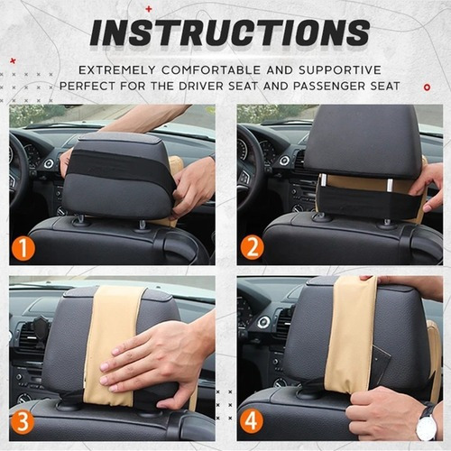 Soporte De Almohada Para Columna Lumbar Para Coche