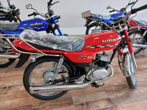 Imagen 2 de 25 de Suzuki Ax 100 2023 Rojo 0km Motocalle Suzuki Agronomia