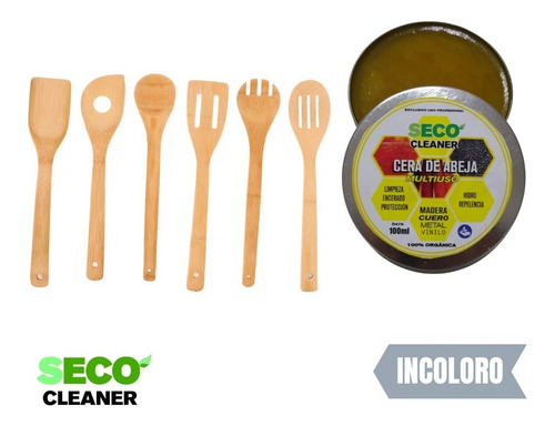 Cera De Abeja 100ml Cura Madera Cruda Tabla De Picar Mate