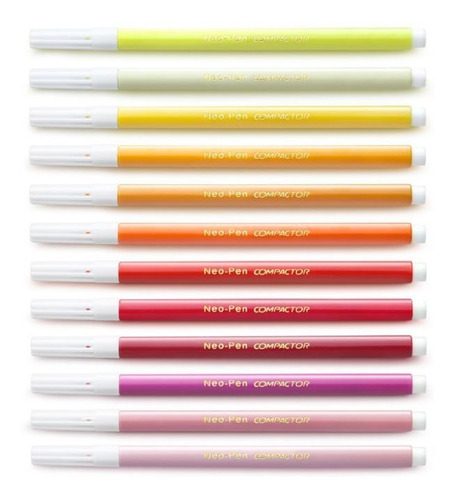 Canetinha Hidrográfica Neo Pen Fina Compactor C/ 36 Cores