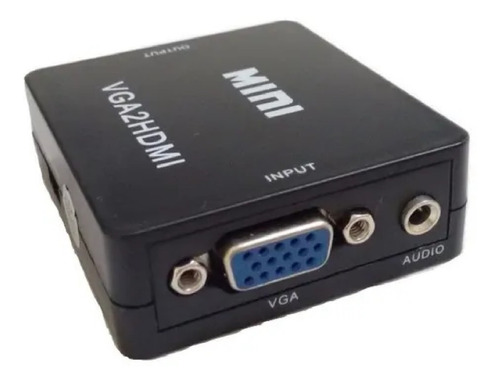 Imagen 1 de 4 de Conversor De Vga Hembra A Video Hembra+ Audio Portable