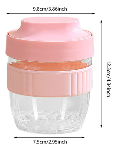 New,. Taza Para Ensalada Con Cuchara Y Tapa Frasco 480 Ml