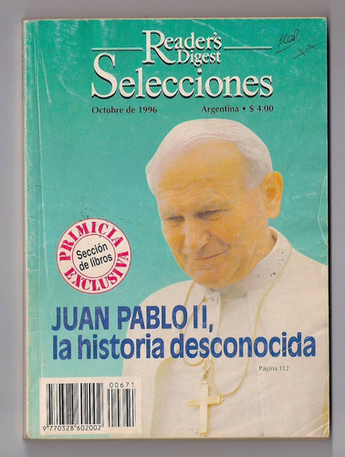 Selecciones Del Readers Digest Historia De Juan Pablo Ii