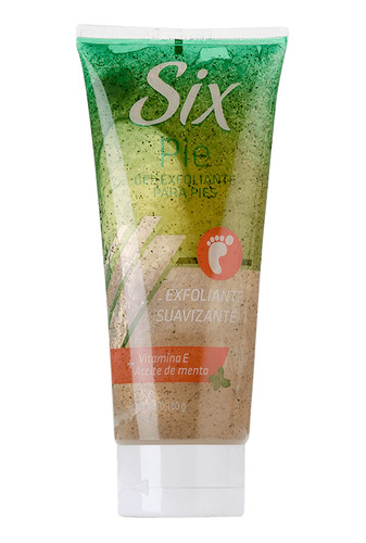 Gel Exfoliante Para Pies Six Vitamina E+aceite De Menta 180g