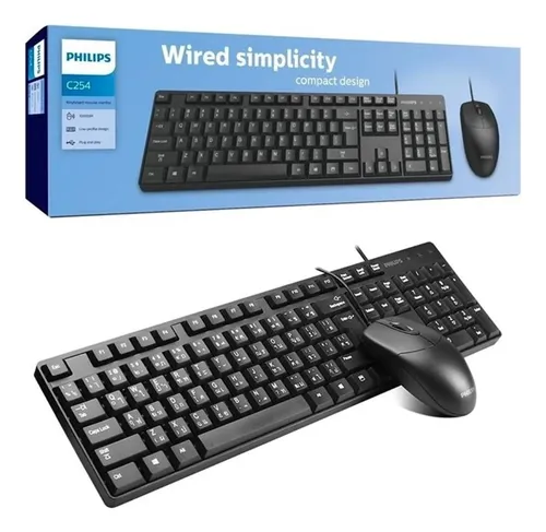 Teclado y mouse philips hotsell