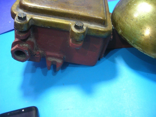 Antiguo Timbre Náutico De Campana Bronce E Hierro
