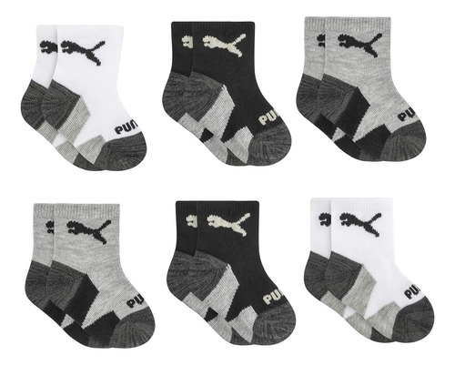 Pack De 6 Calcetines Tobilleros Puma Baby Para Bebés De 12 A