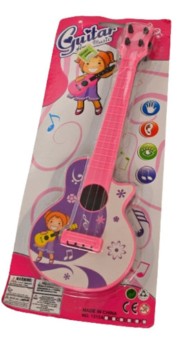 Guitarra Musical Para Niños Rosa