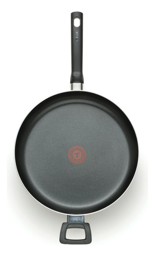 Sarten Hondo Con Tapa Tfal 30cm Anti-adherente Gigante 5qt. Color Negro