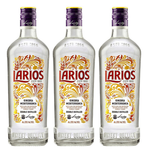 Gin Larios 750 Ml Pack 3