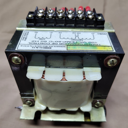 Transformador De Control. 440/220 Vca A 110 Vca. 100 Va. (Usado)