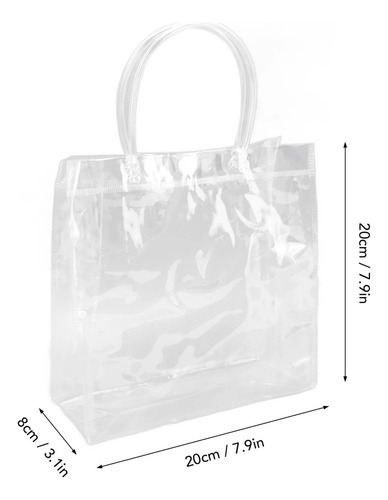 Bolsa De Regalo Transparente Con Asa For Recuerdos, 20