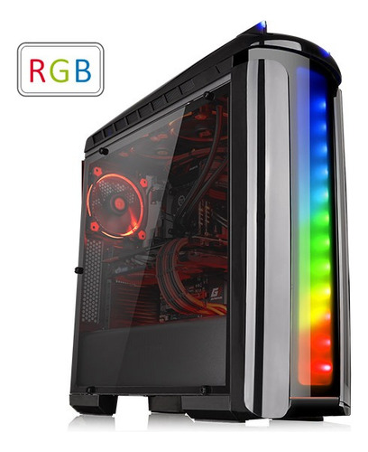 Gabinete Pc Gamer Thermaltake Versa C22 Rgb Black Fan120